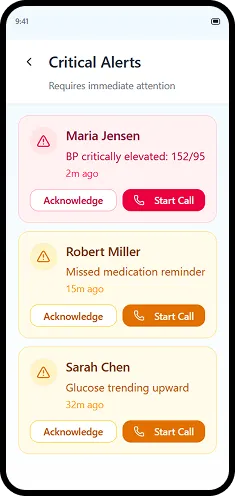 Patient mobile application screen 3