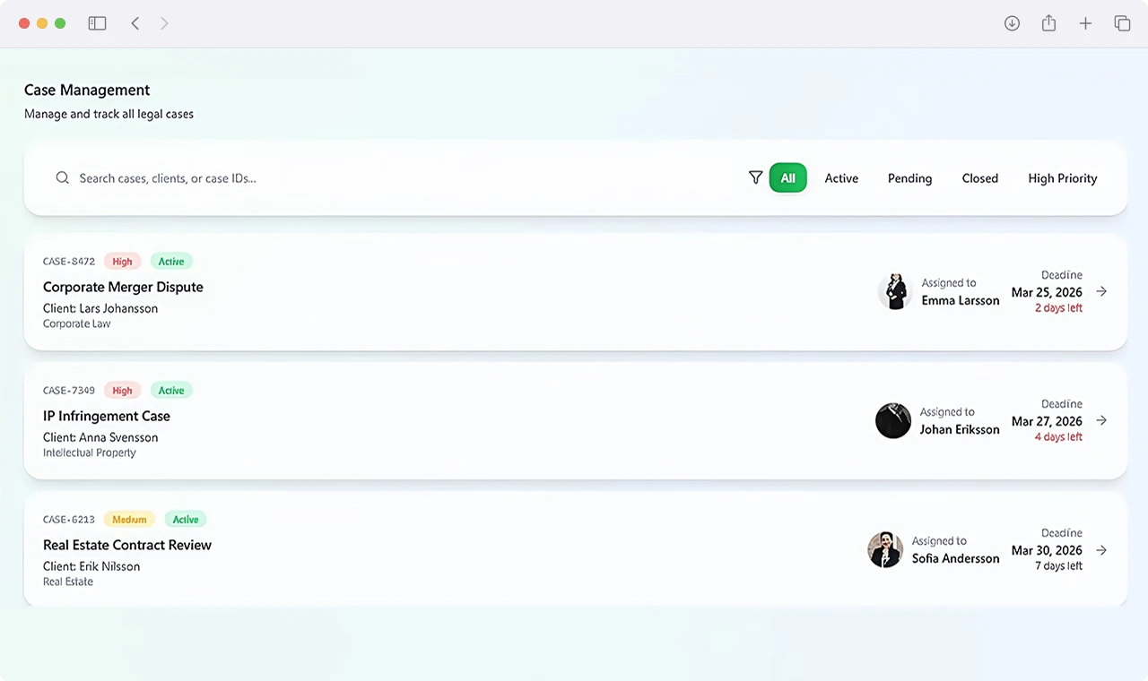 GDPR Compliance Management and Legal Audit Logs Dashboard