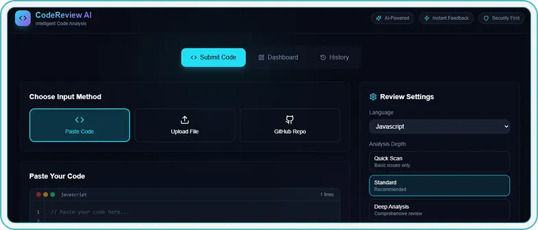 Upload Code Interface
