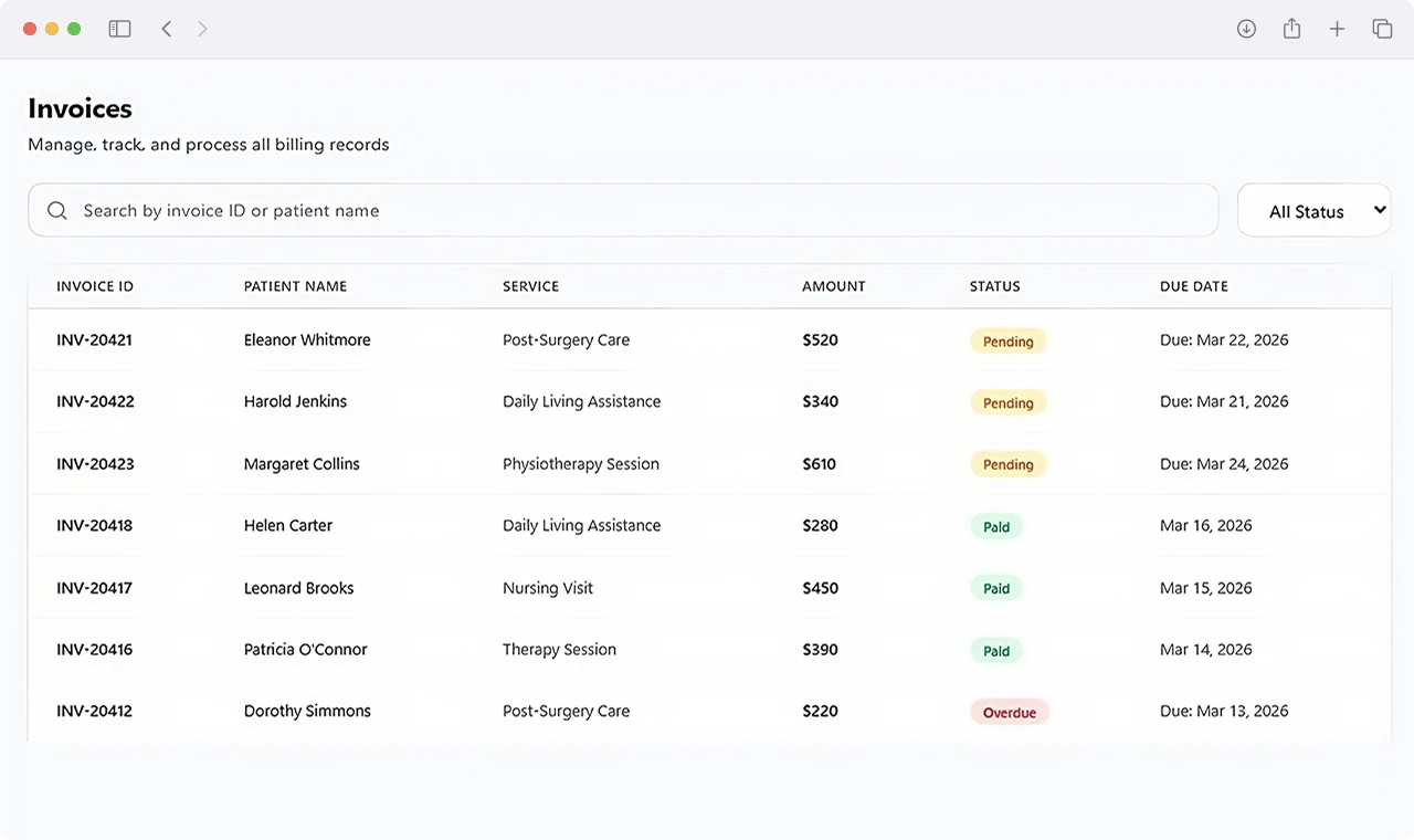 Client Invoice Ledger and Payment Tracking Management System