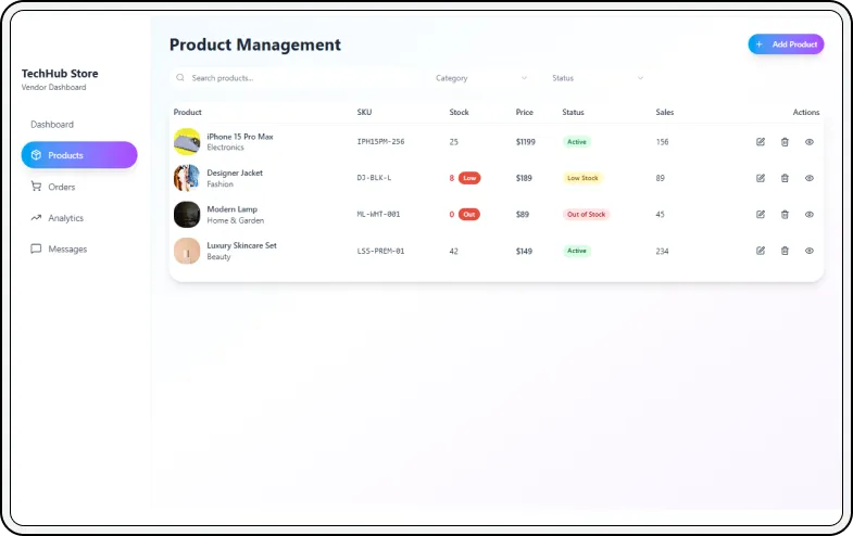 Product and catalogue management system